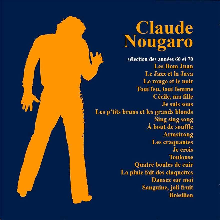 pochette du disque vinyle nougaro verso